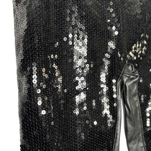Spanx Faux Leather Sequin Leggings Black Size S - Picture 13 of 15